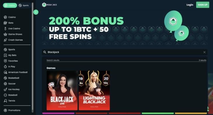 Бонусы и рейтинги криптоказино Mega Dice 