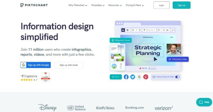 Piktochart - сайт для создания инфографики для маркетплейсов