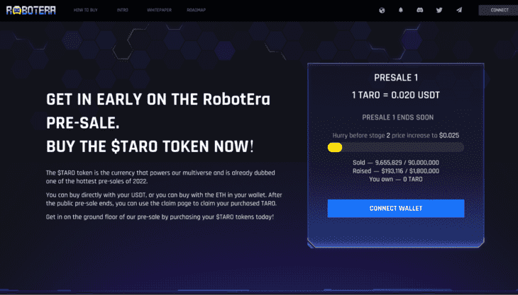 Главная страница проекта RobotEra