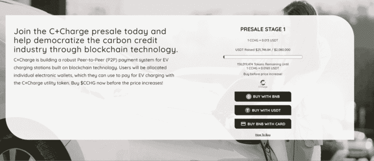 Использование BNB/USDT для покупки токенов $CCHG