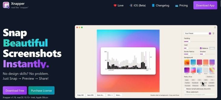 Xnapper — десктопный софт с платной лицензией на год