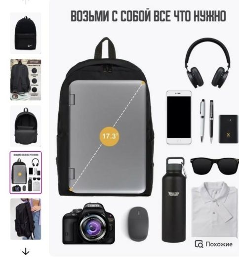 Пример инфографики с комплектацией товара