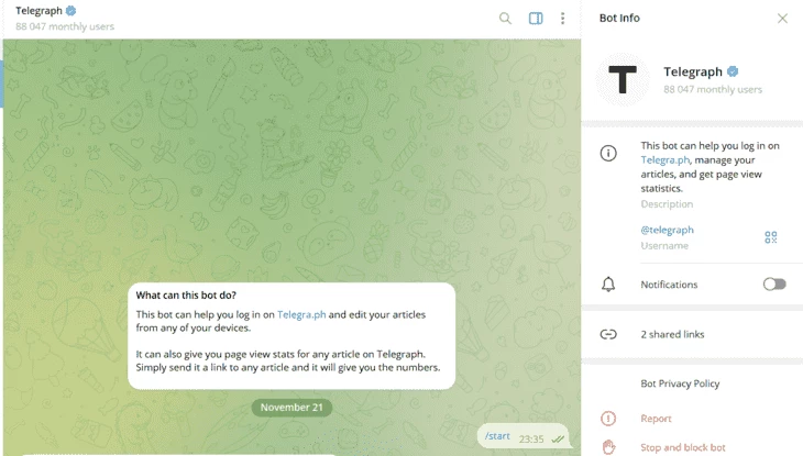 Как создать статью в Telegraph для Telegram - полное руководство по работе с telegra.ph9