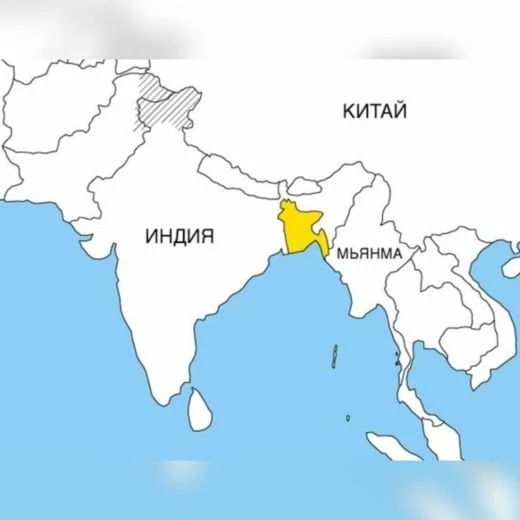 Бангладеш на карте