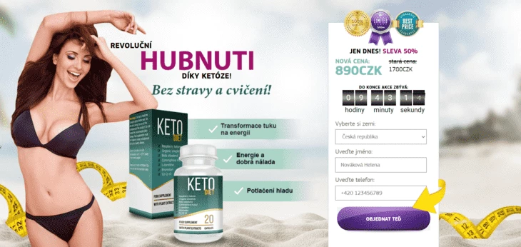 Пример ленда на оффер Keto Diet