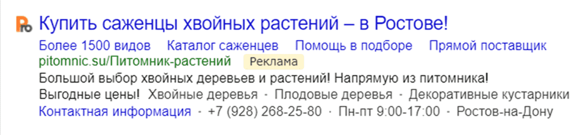 Контекстная реклама бренда с Яндекс Директа