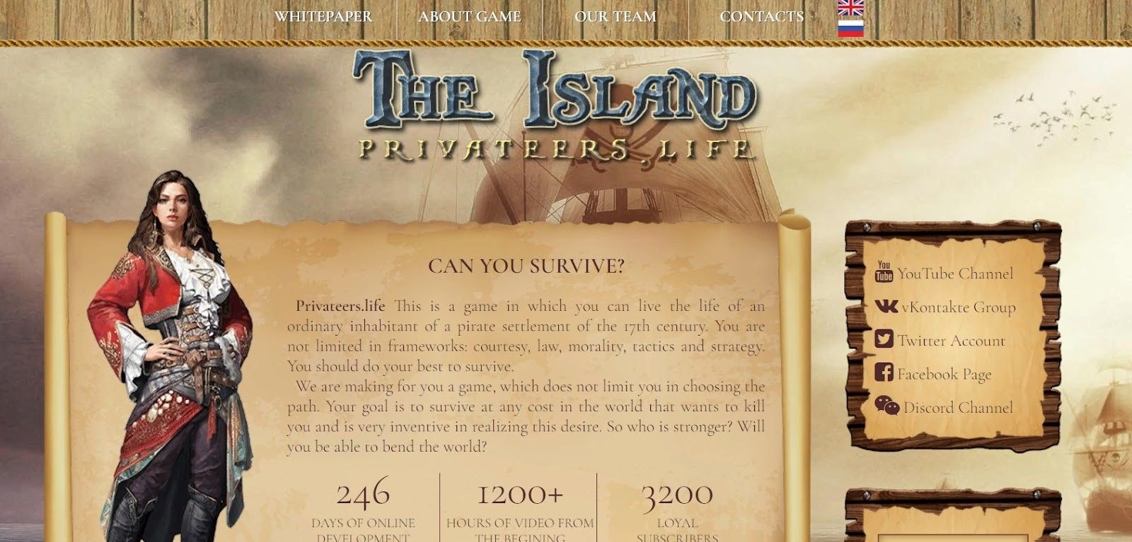 Игра для заработка криптовалюты Privateers.Life: The Island
