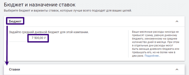 Выбор среднего бюджета