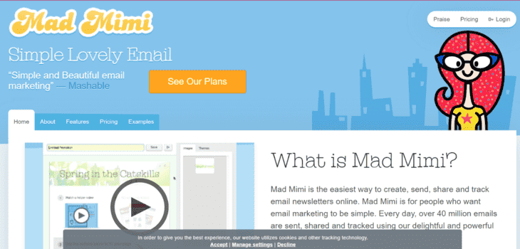 Сервис рассылок Mad Mimi