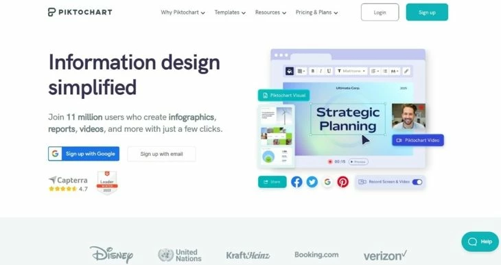 Piktochart - сайт для создания инфографики для маркетплейсов
