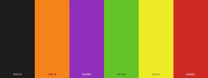 Halloween colour scheme