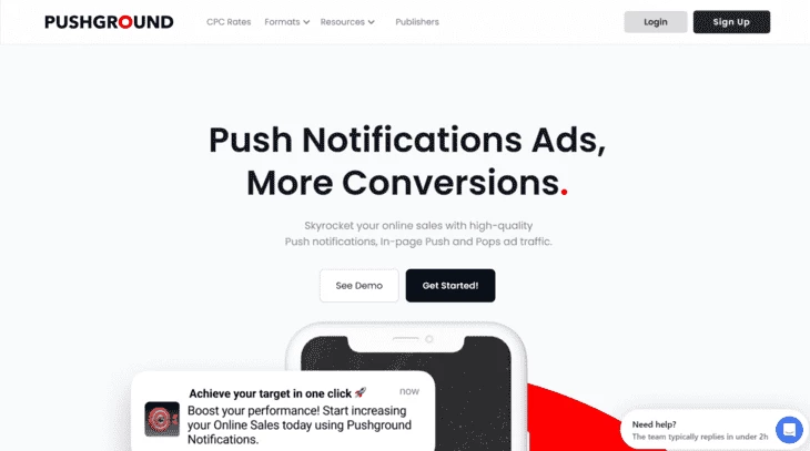 Get more conversions with PushGround