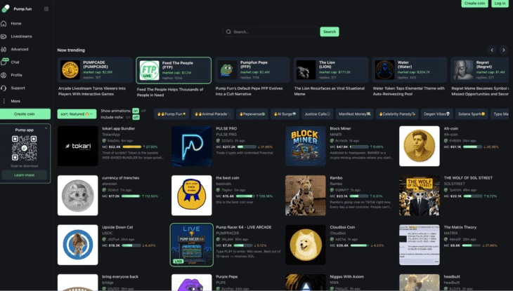 Интерфейс платформы 