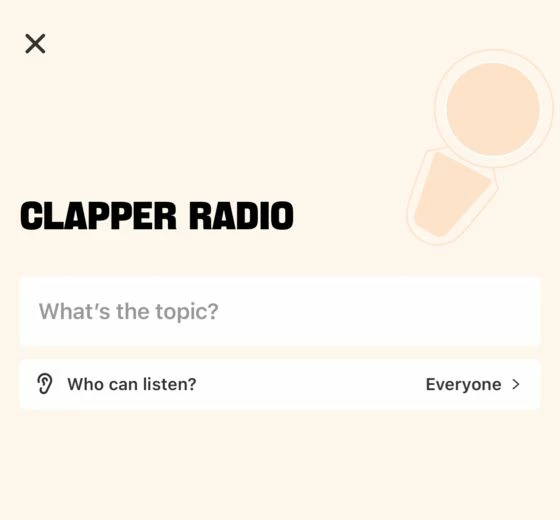 Clapper radio
