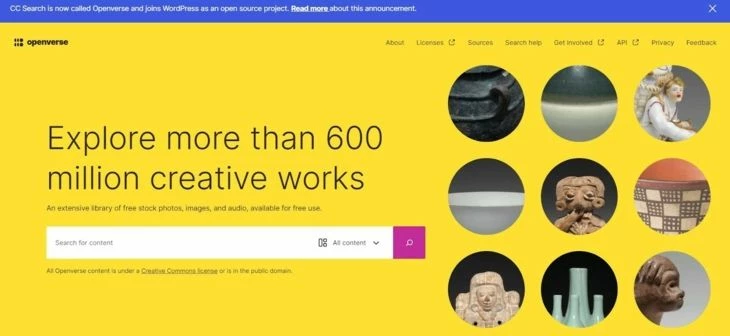 CC Search - поисковая система без рекламы