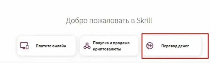 Верификация для совершения операций на Skrill