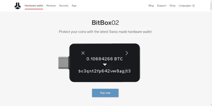 BitBox 02 - пример холодного кошелька