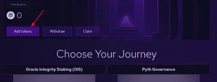 Платформа для стейкинга $PYTH. Источник: CryptoRank