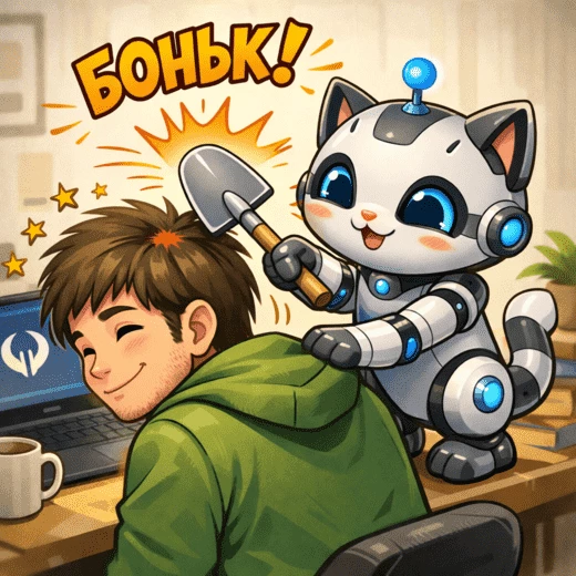 Боньк тебя, кожаный