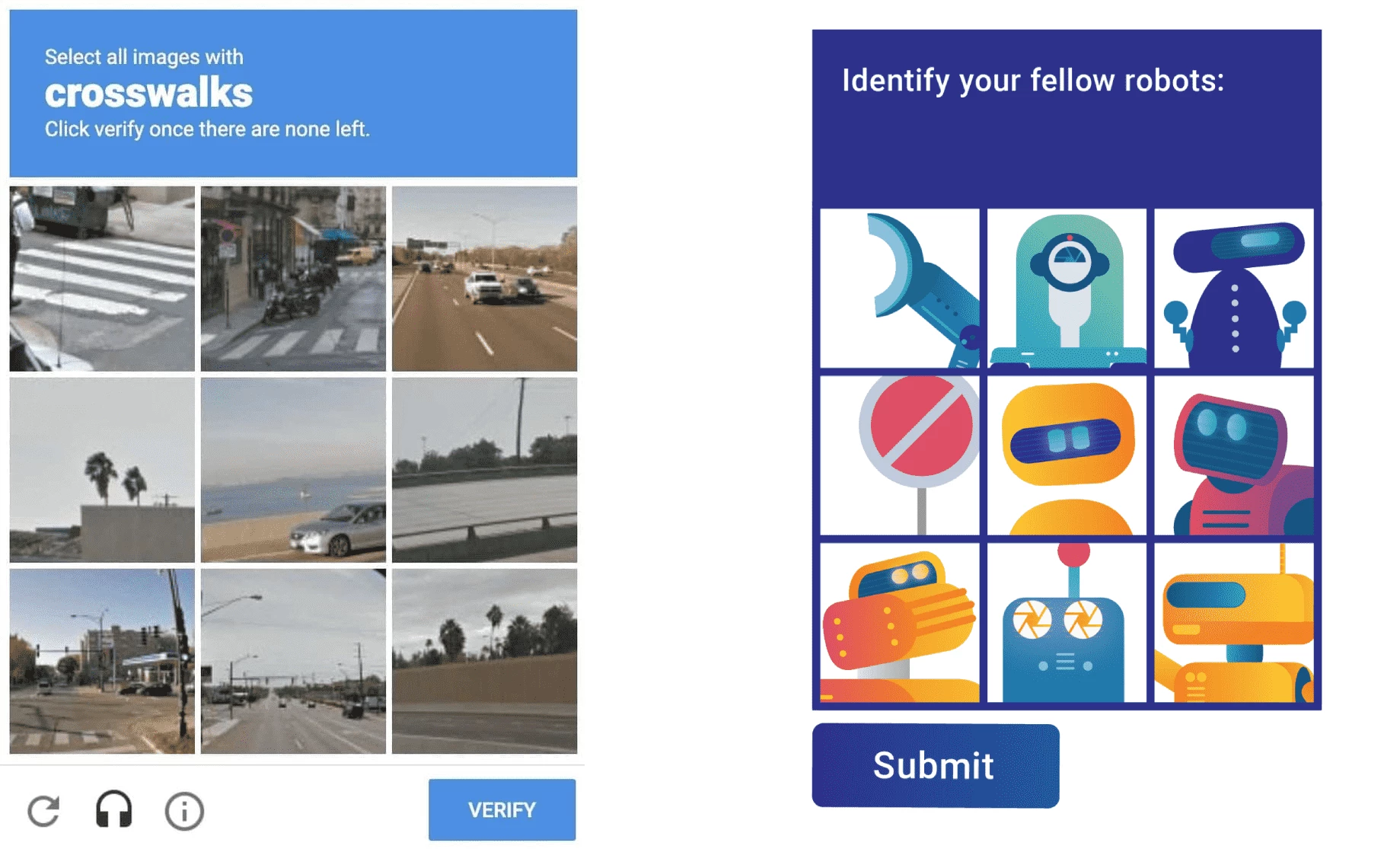 reCAPTCHA vs hCaptcha