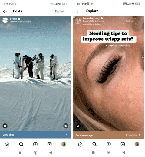 Videos with a CTA element 