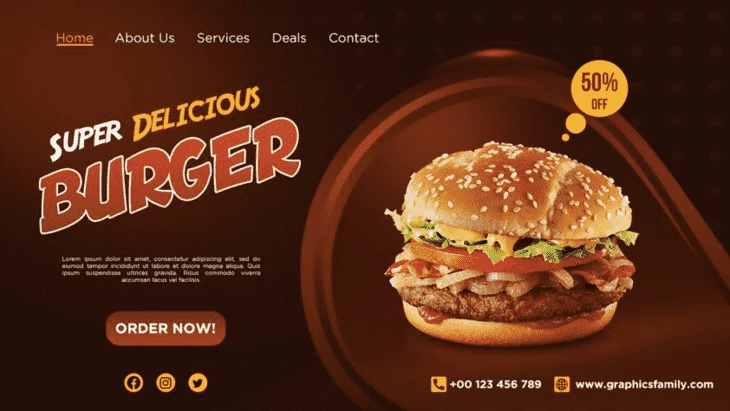 Mouth-watering colour scheme reminding of roasted meat, fresh onions, mustard and ketchup