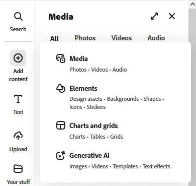 Вкладка «Generative AI»
