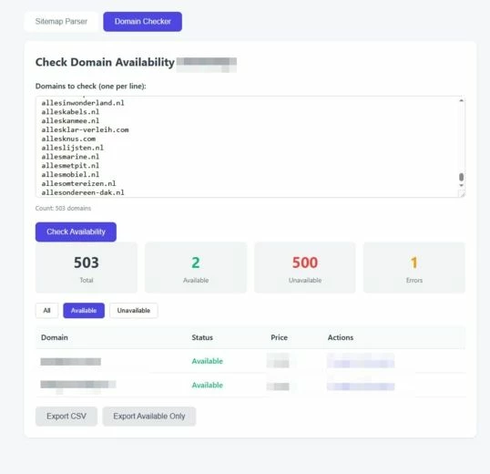 Скрипт для чека доменов на Trustpilot