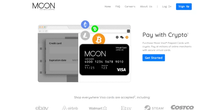 PayWithMoon - бесплатные анонимные виртуальные карты