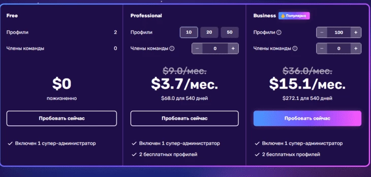 Стоимость аренды облачных телефонов в одном из антидетект-браузеров