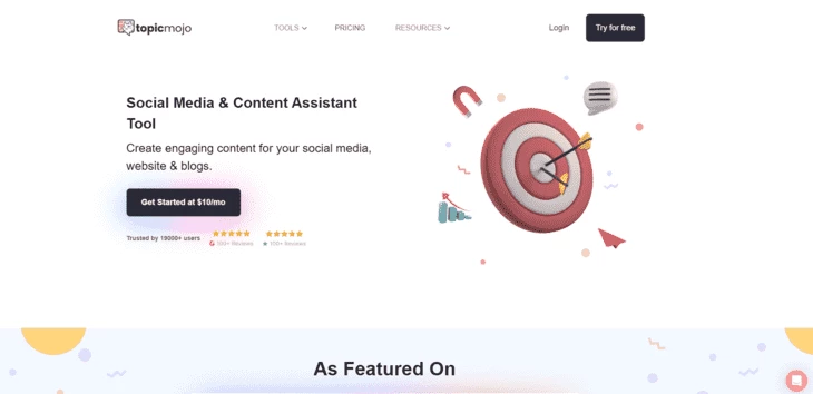 Topic Mojo home page