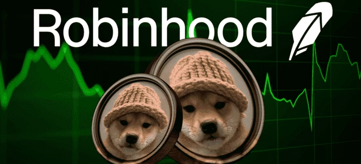 Dogwifhat (WIF) залистился на бирже Robinhood