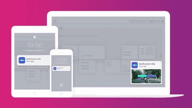 Push notifications on various devices