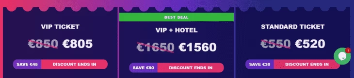 Ticket prices
