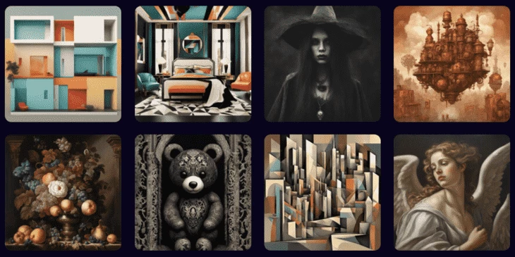 Examples of pictures generated by Deep AI