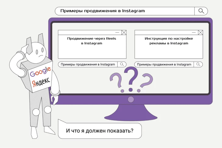 Каннибализация наглядно — подобное происходит, если бездумно спамить ключевыми словами
