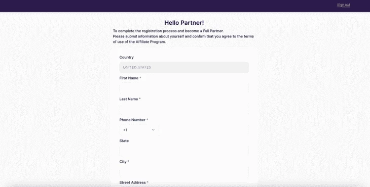 Завершение регистрации и уточнение данных на платформе