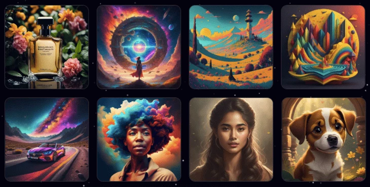 Examples of pictures generated by Imagine