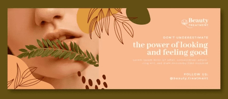 Facebook banner ad example for aesthetic medicine
