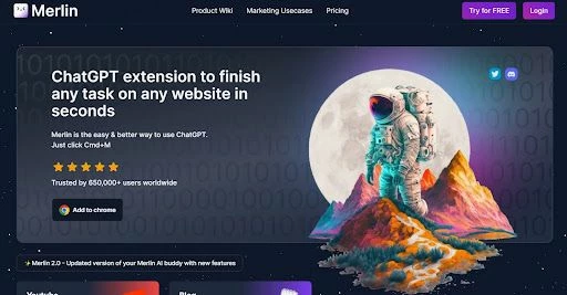 Merlin - ИИ для создания текстов