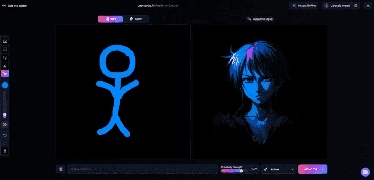 Функция Realtime Canvas