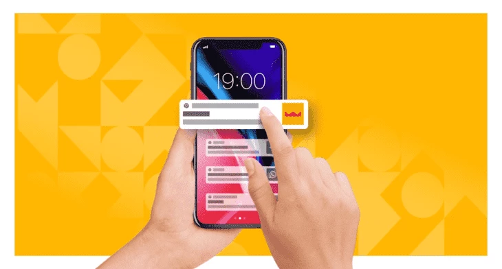 Have a look at a push notification if you haven't yet 