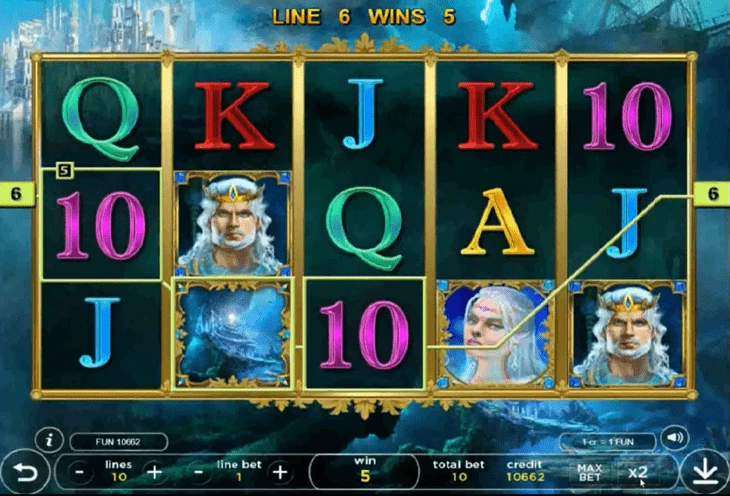 Интерфейс игры Oceans King