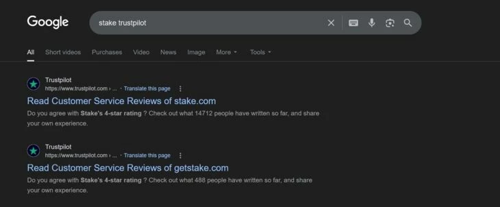 Отзывы на Trustpilot есть практически на все казики