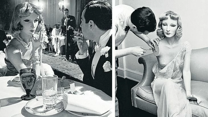 A date with a dummy: Cynthia and Lester Gaba in New York