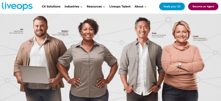 Liveops homepage