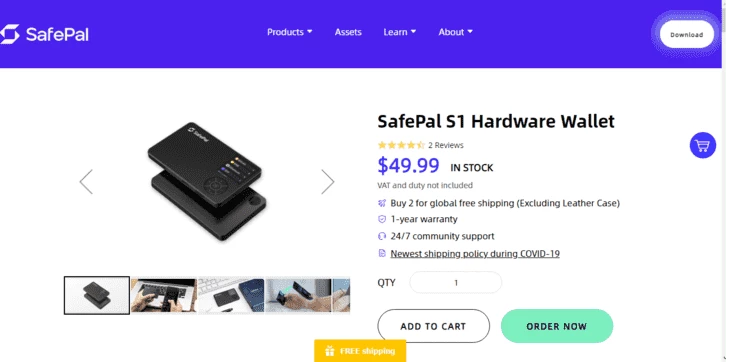 SafePal S1 - пример криптокошелька, работающего в России