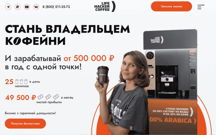 Франшизы цифровых кофеен 