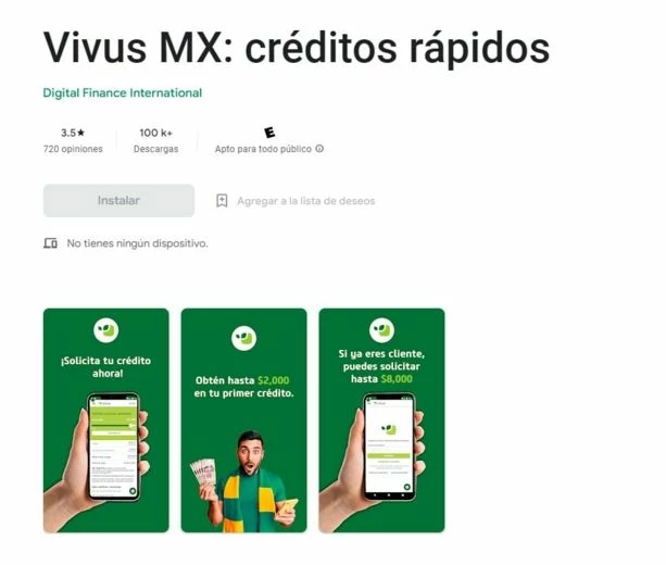 An example of an app to drive financial traffic
