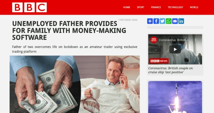 Crypto pre-landing page example